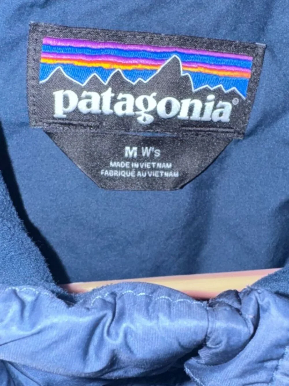 Patagonia Mens Blue Quilted Nylon Jacket M Lightweight Recycled Insulation - Picture 2 of 8